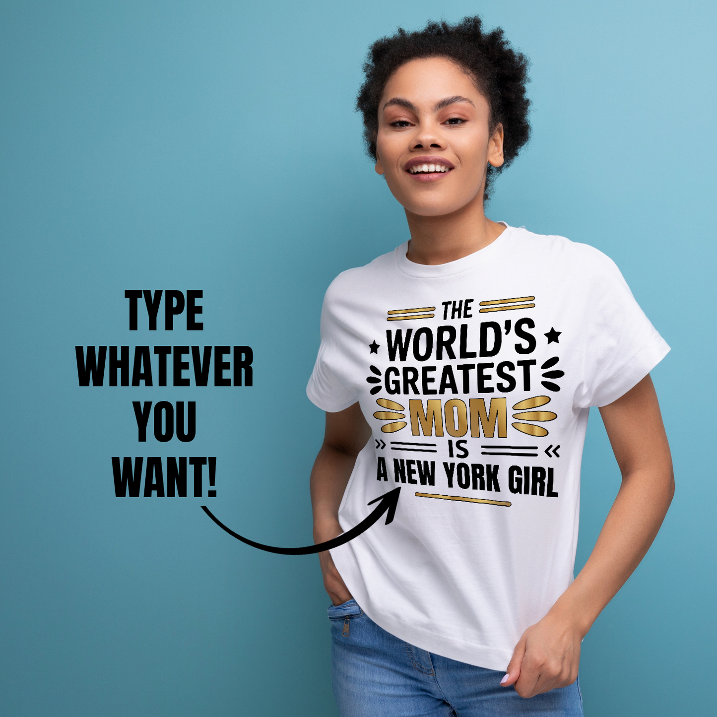 The World’s Greatest Mom Is... Personalized Mother’s Day T-Shirt