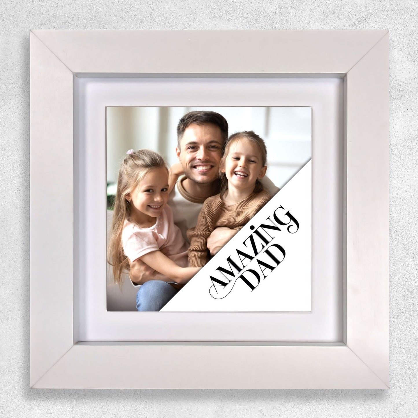Gifts For Dad – Amazing Dad Photo Keepsake Framed Ceramic Tiles