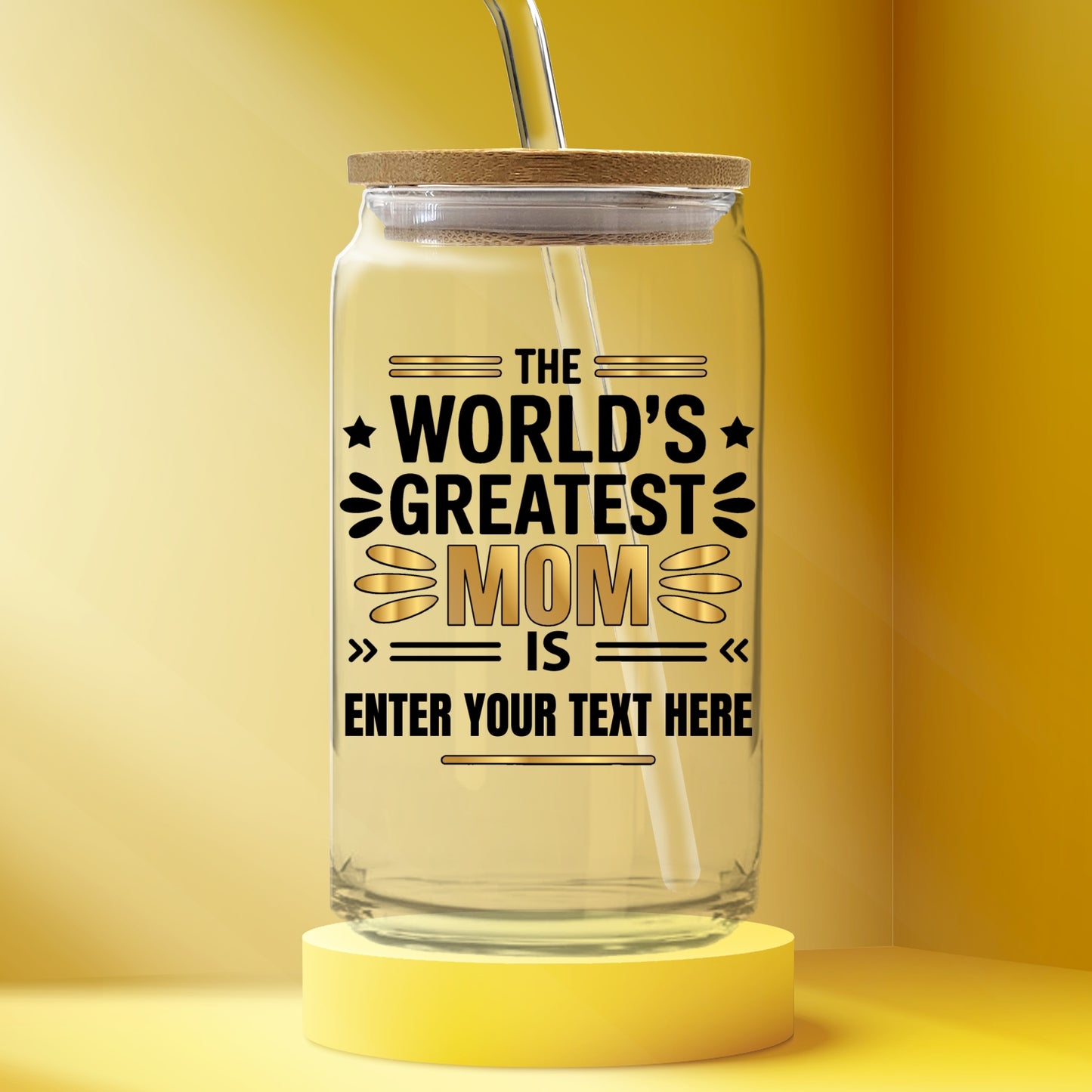Gifts For Mom - The World's Greatest Mom Is - Glass Tumbler