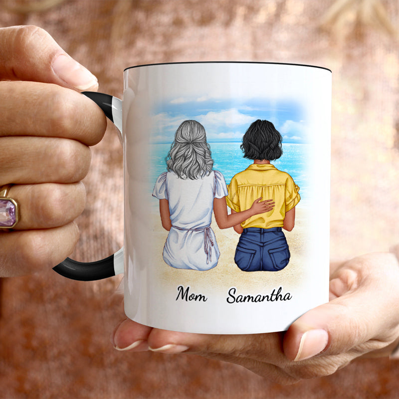 Mom & Daughter Gift - 2 Tone & White Mug