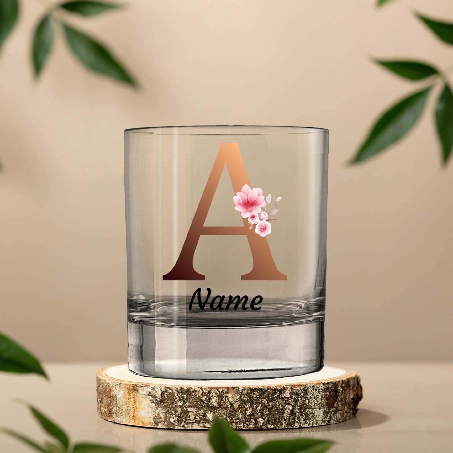 Personalized Whiskey Glass For Women With Monogram & Name - 4 Styles