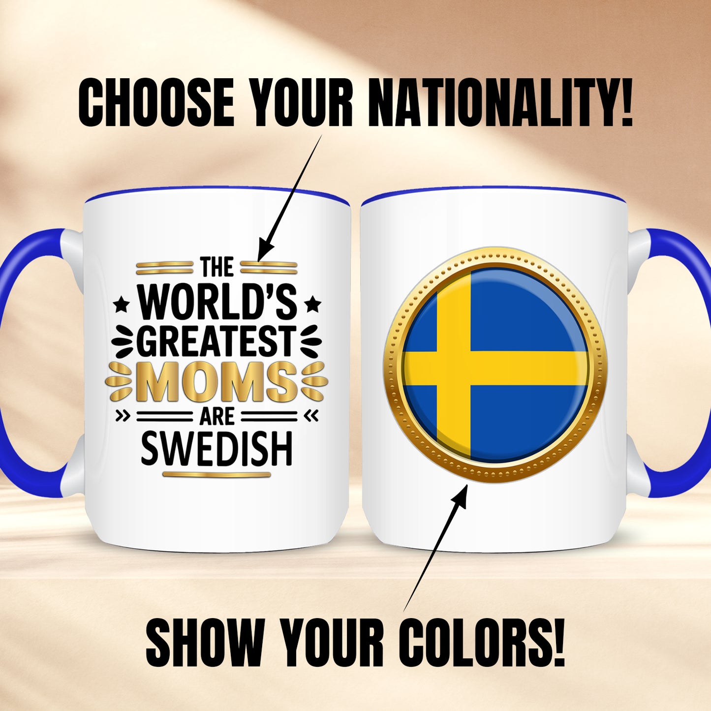 Gifts For Moms - The World's Greatest Moms Are From -2 Tone & White Mugs