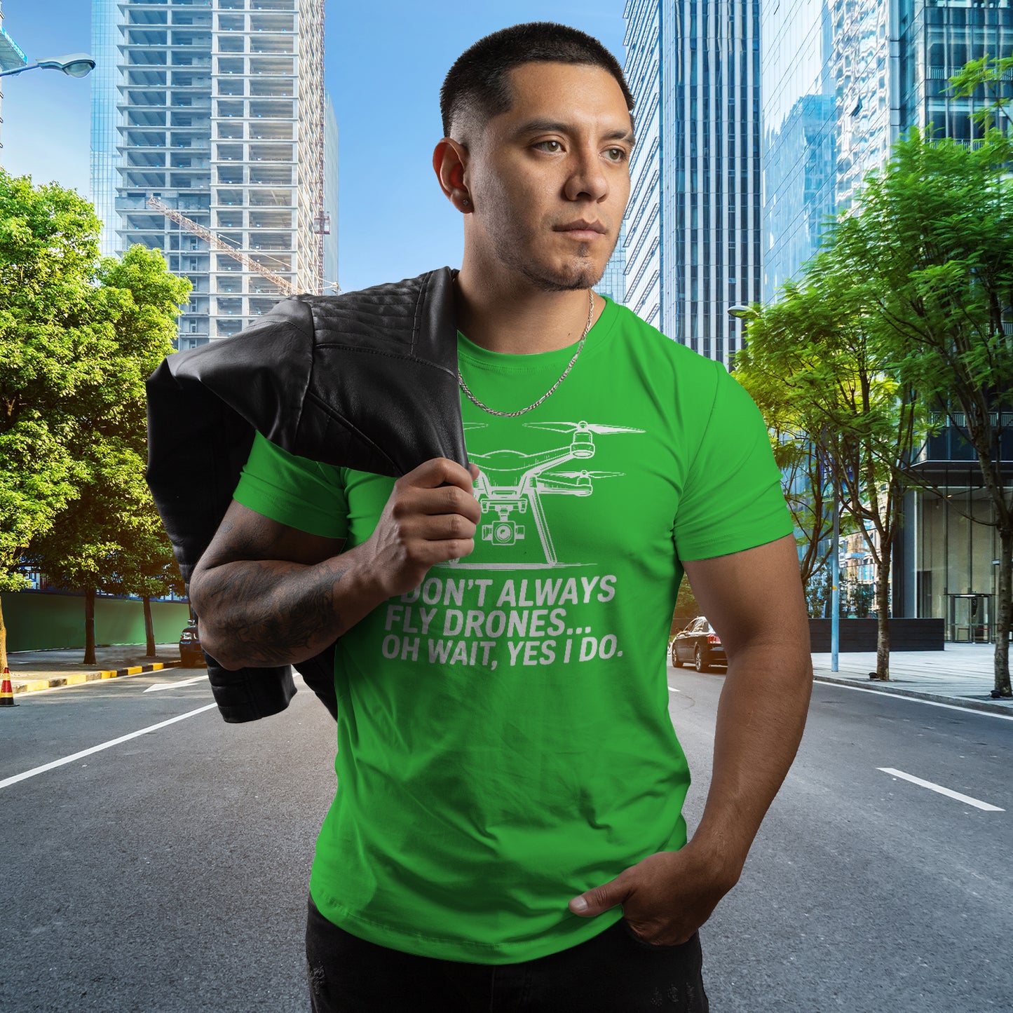 Gifts For Men - I Don't Always Fly Drones...- Gildan 6400 Tshirts