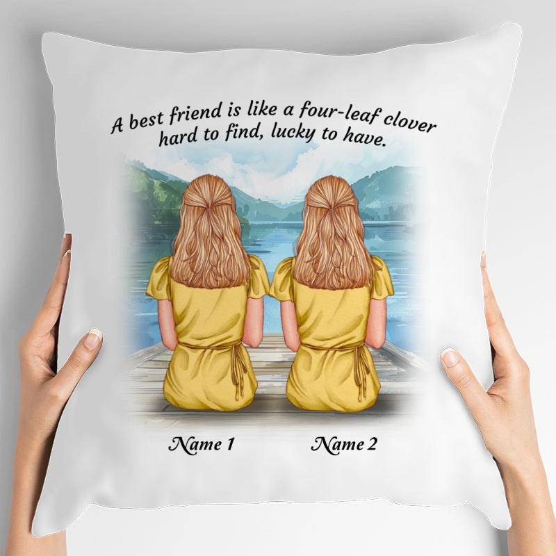 Gift For Sisters Personalized Friendship Pillow - Up To 4 Friends
