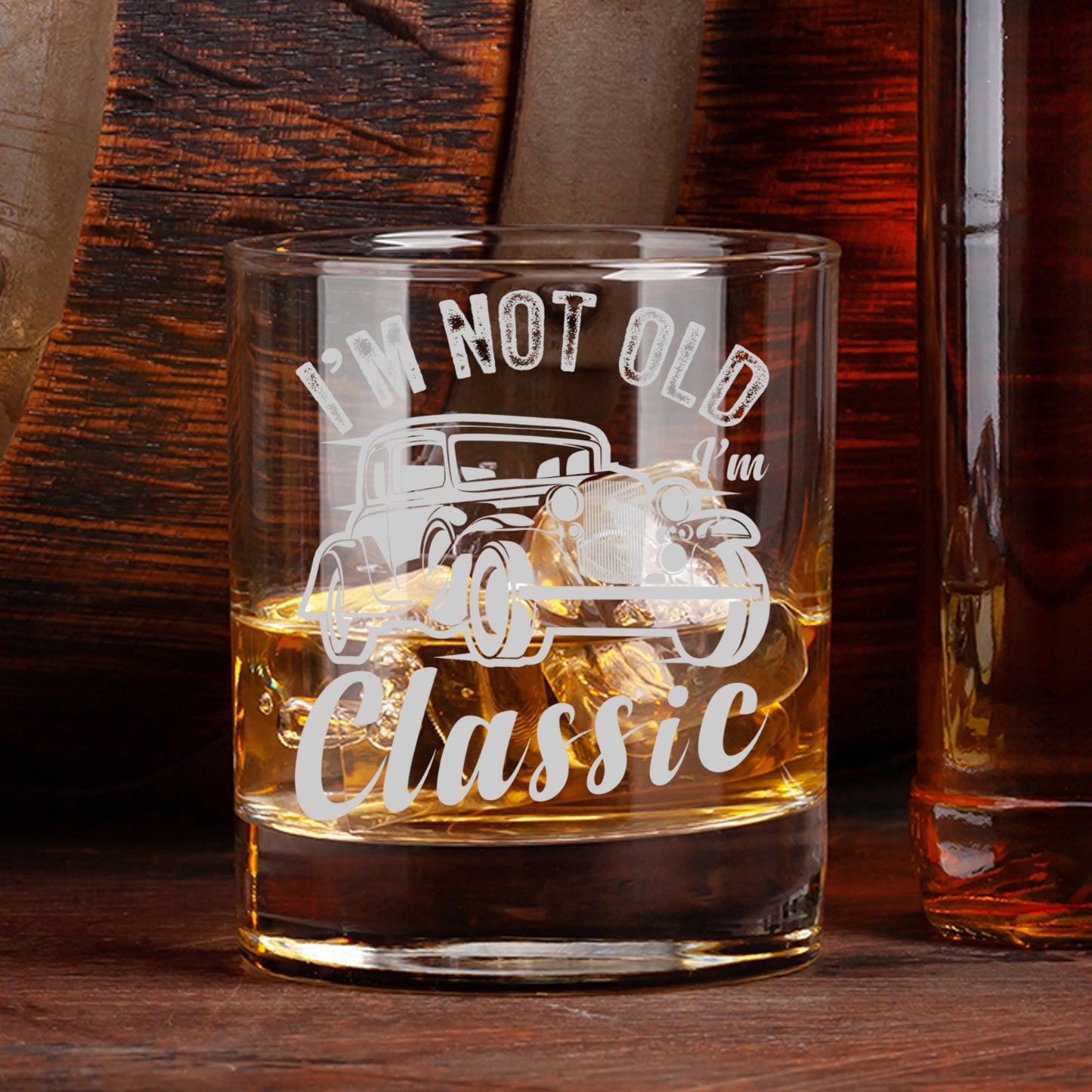Custom Whiskey Glass Gift For Grandpa - 7 Designs