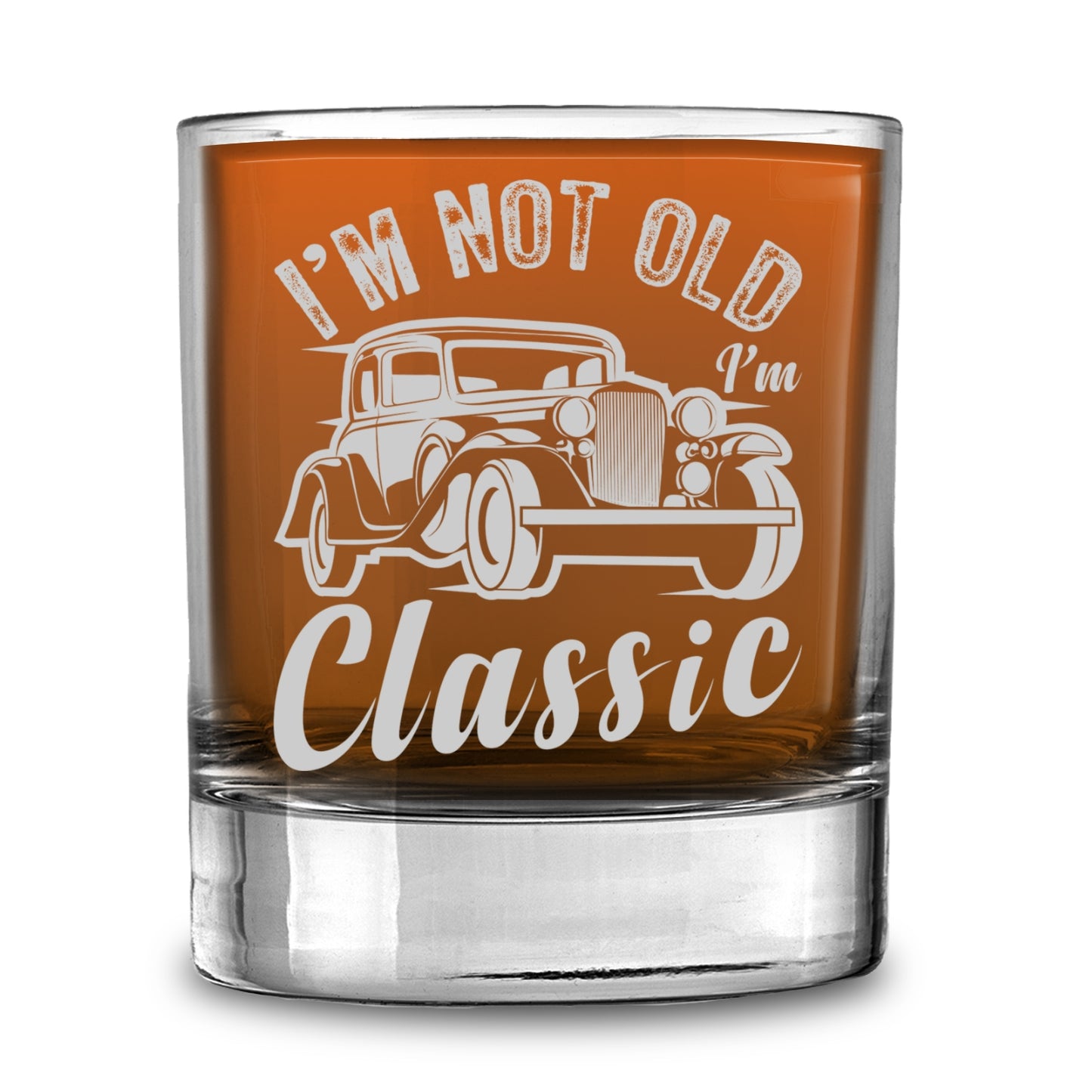 Custom Whiskey Glass Gift For Grandpa - 7 Designs