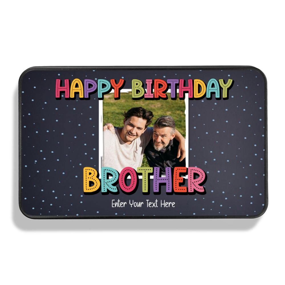 Birthday Gift For Brother - Personalized Keepsake Tin of 12 Handmade Chocolates