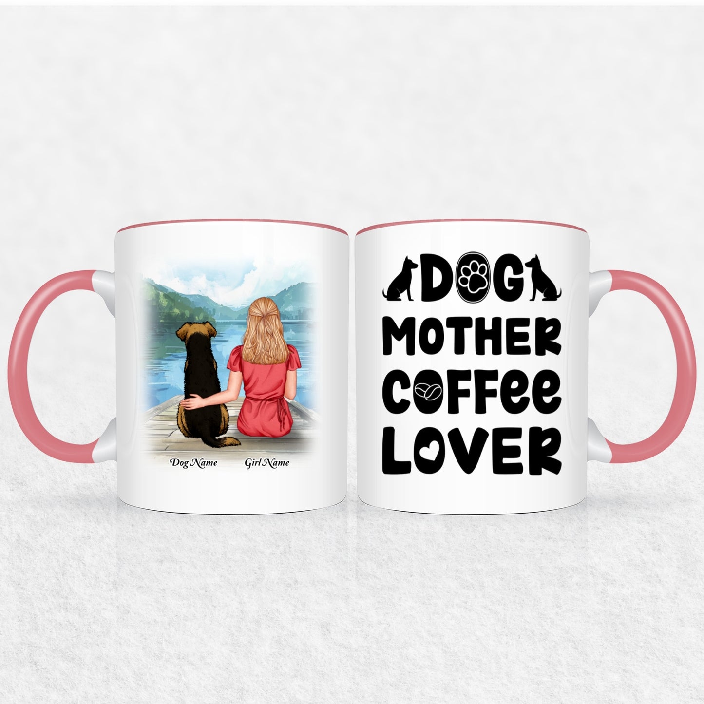 Personalized Mug Gift For Dog Mom - 30 Plus Dog Mom Gift Designs 9 Mug Colors