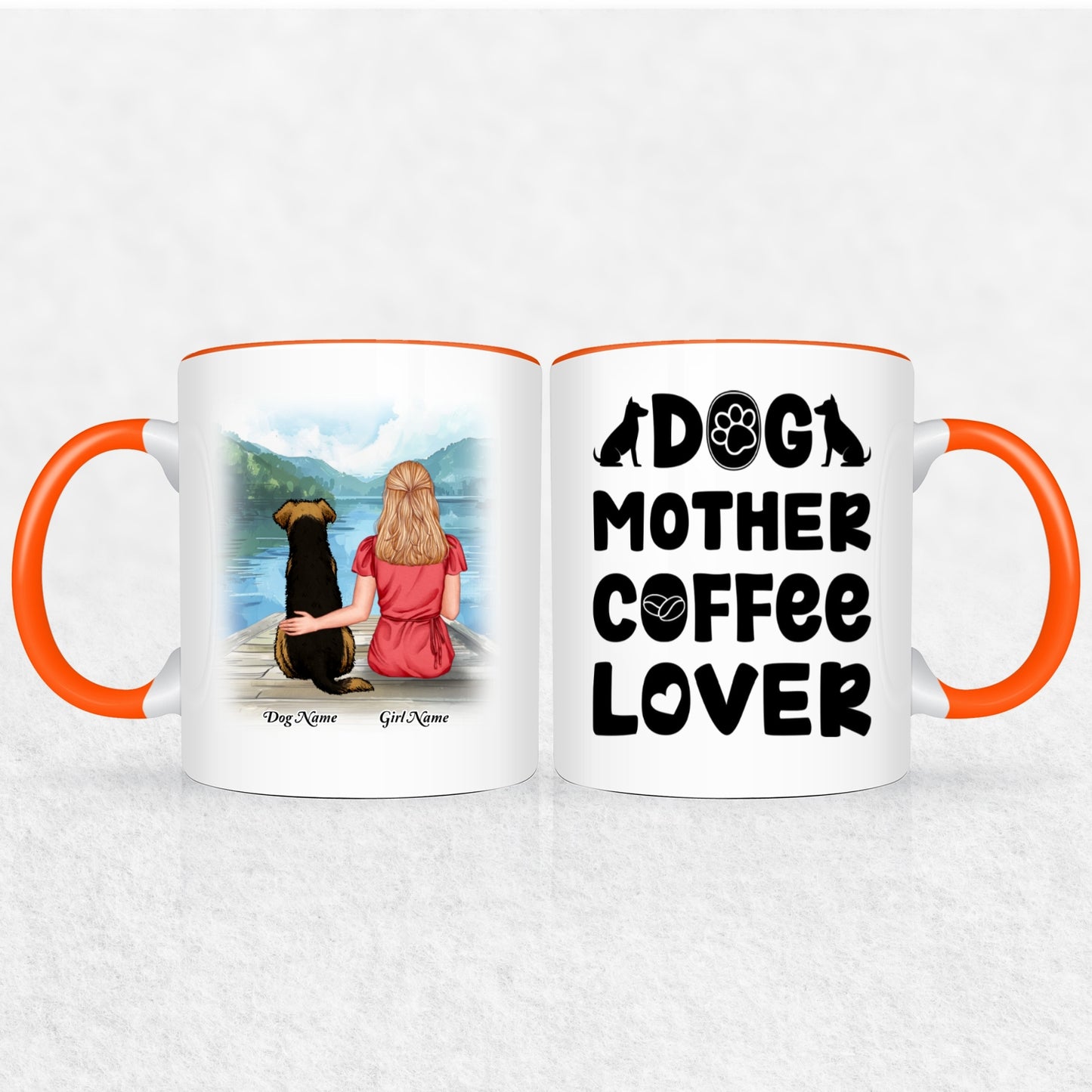 Personalized Mug Gift For Dog Mom - 30 Plus Dog Mom Gift Designs 9 Mug Colors
