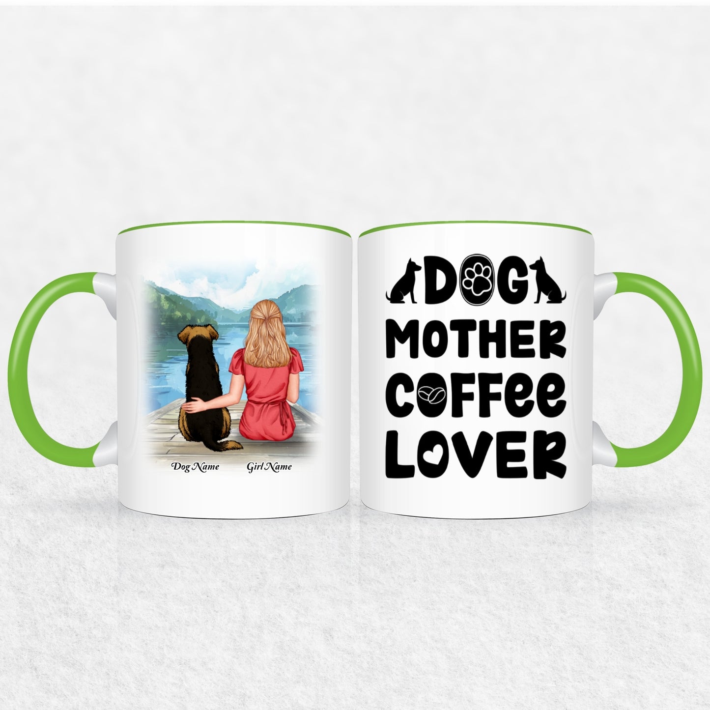 Personalized Mug Gift For Dog Mom - 30 Plus Dog Mom Gift Designs 9 Mug Colors