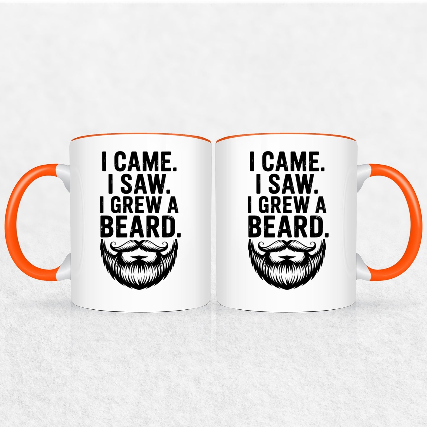 Gifts For Men - I Came I Saw I Grew A Beard - Mugs 2 Tone & White