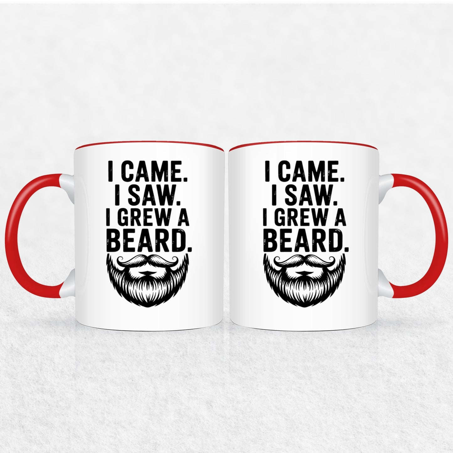 Gifts For Men - I Came I Saw I Grew A Beard - Mugs 2 Tone & White