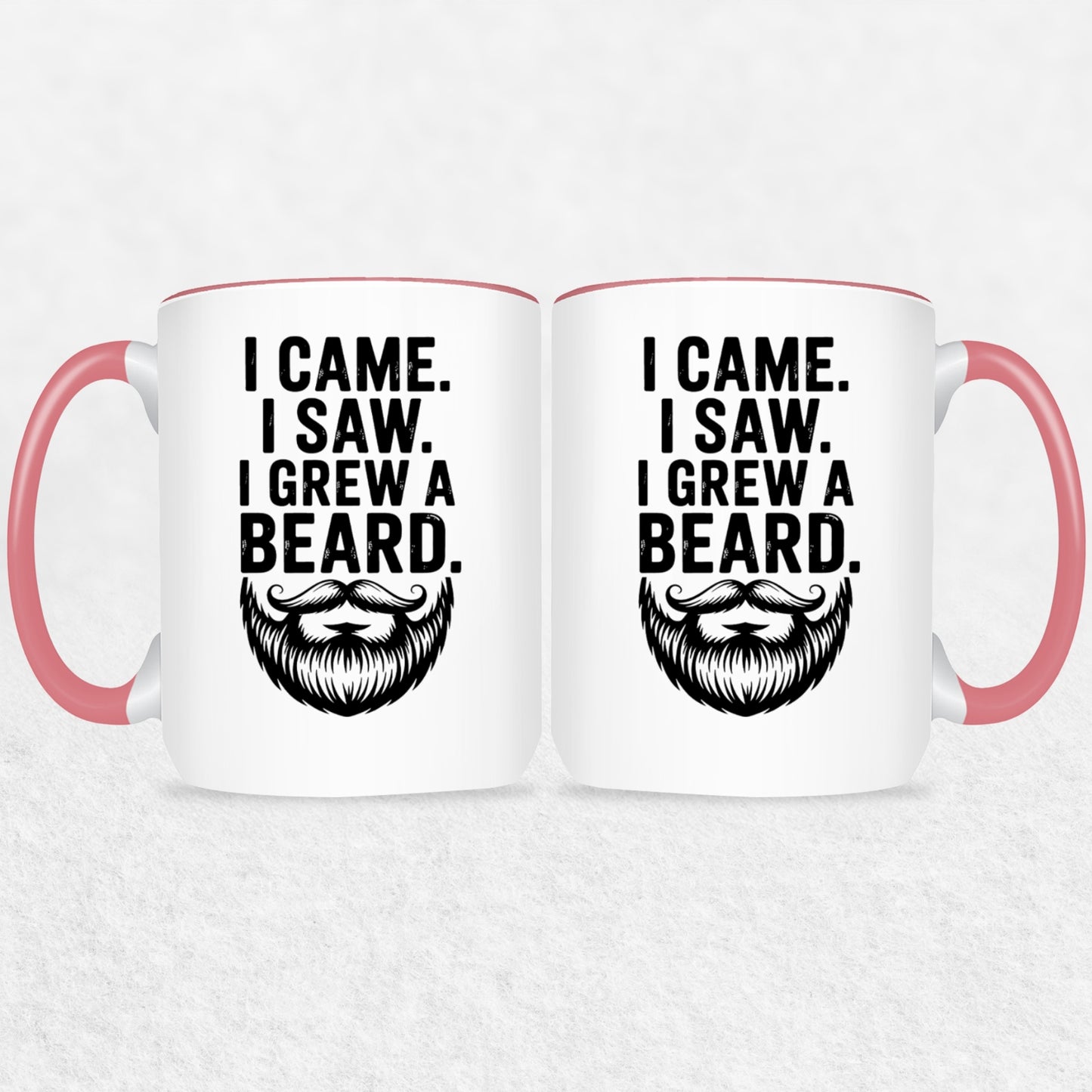Gifts For Men - I Came I Saw I Grew A Beard - Mugs 2 Tone & White
