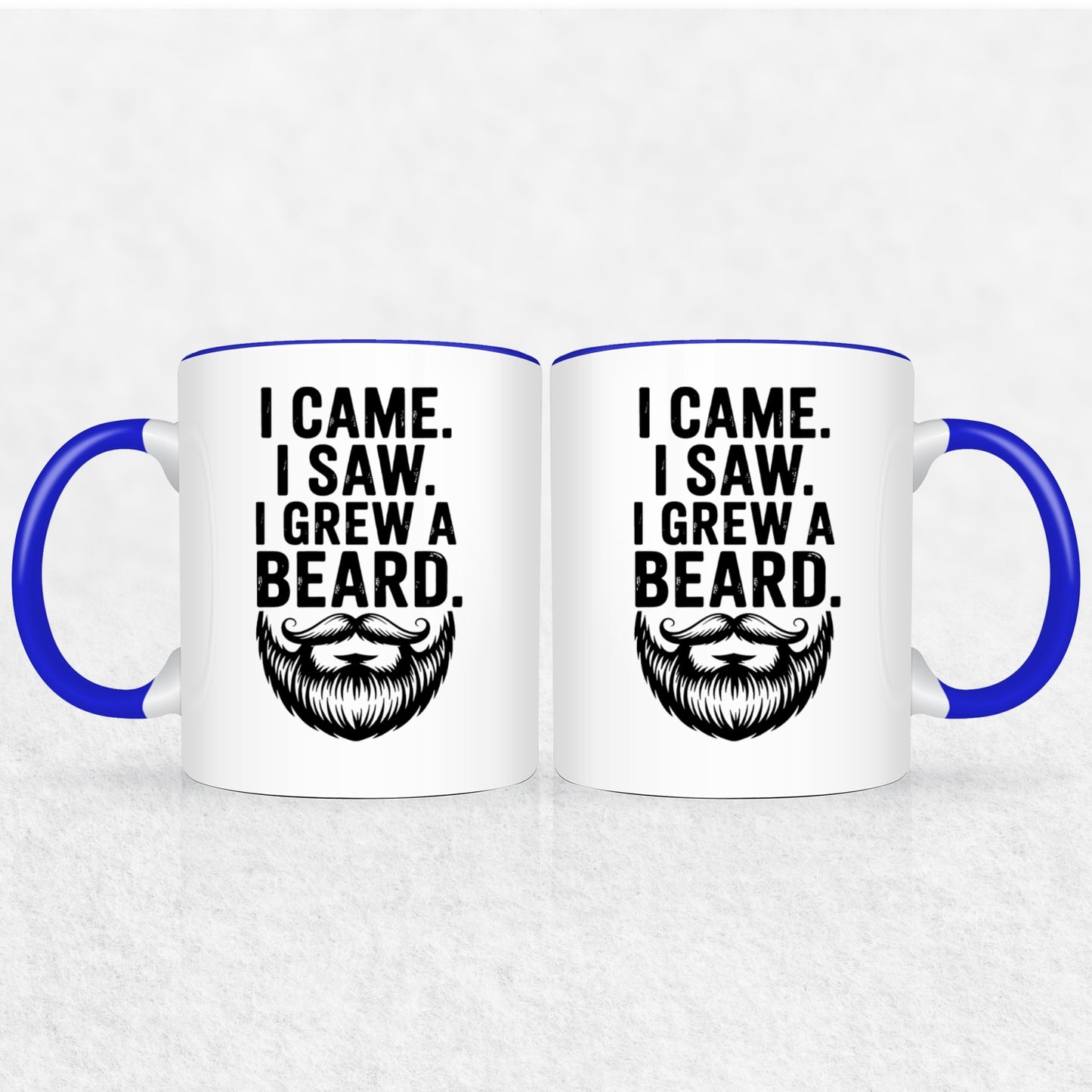 Gifts For Men - I Came I Saw I Grew A Beard - Mugs 2 Tone & White