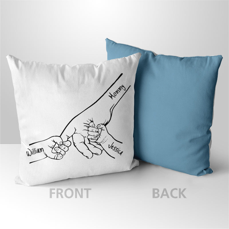 Gifts For Family - Personalized Family Hands Throw Pillows