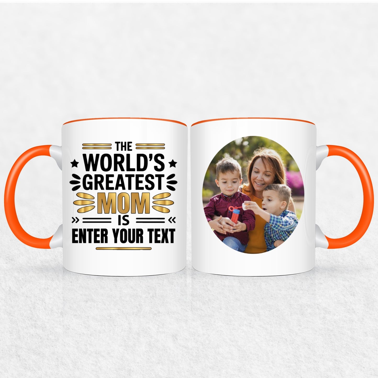Gifts For Mom - The World's Greatest Mom Is - 2 Tone & White Mugs