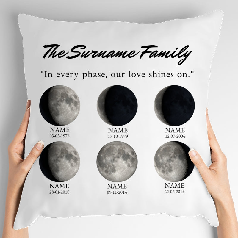 Gift For Family - Moon Phase - Throw Pillows