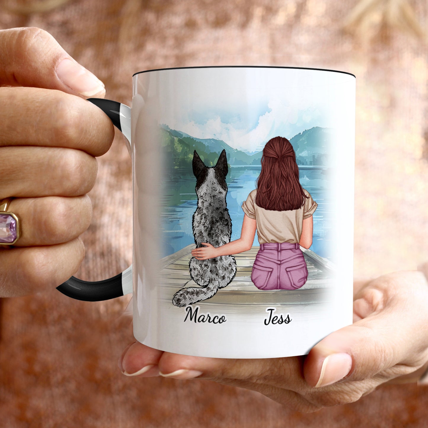 Personalized Mug Gift For Dog Mom - 30 Plus Dog Mom Gift Designs 9 Mug Colors