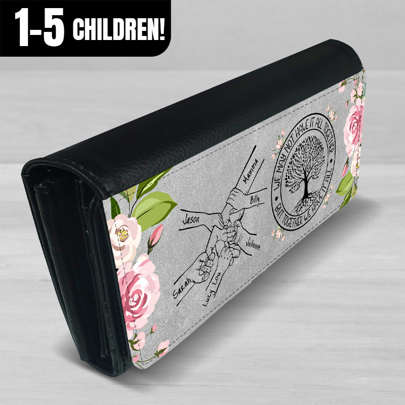 Gifts For Moms & Family - Family Hands Faux Leather Ladies Purse