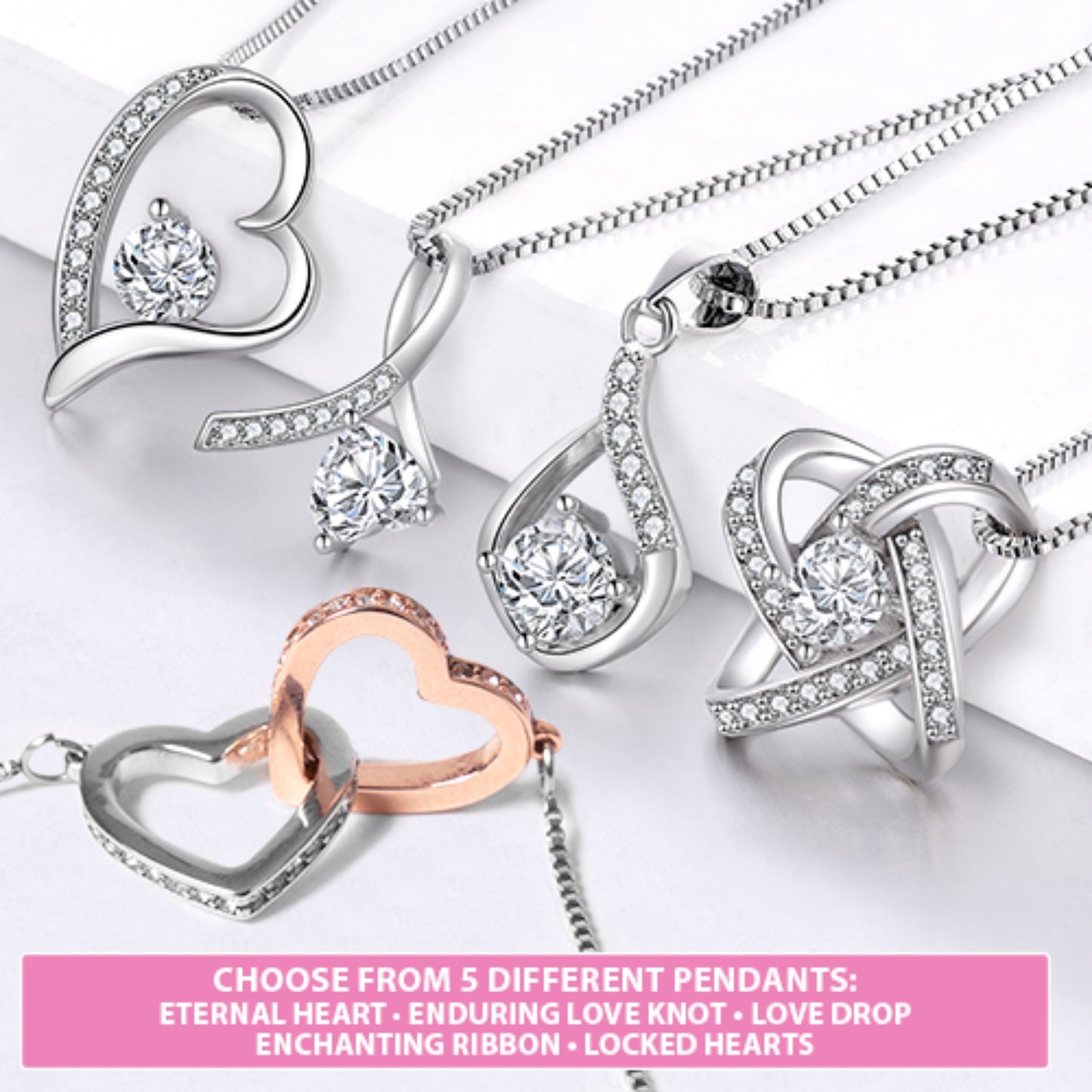 Personalized Jewelry Gift For Wife - 5 Different Jewelry Pieces With Multiple Personalized Designs