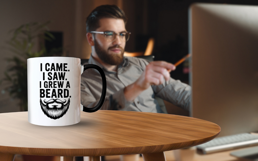 For the Hero Who Doesn’t Shave: Why a Mug That Says, “I came, I saw, I Grew a Beard” Makes a Great Father’s Day Gift