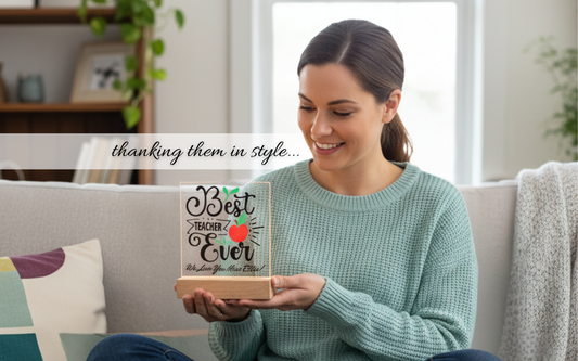 A Shining Light of Gratitude: Why this Illuminated Light Stand Gift For Teacher is a Perfect Christmas Gift