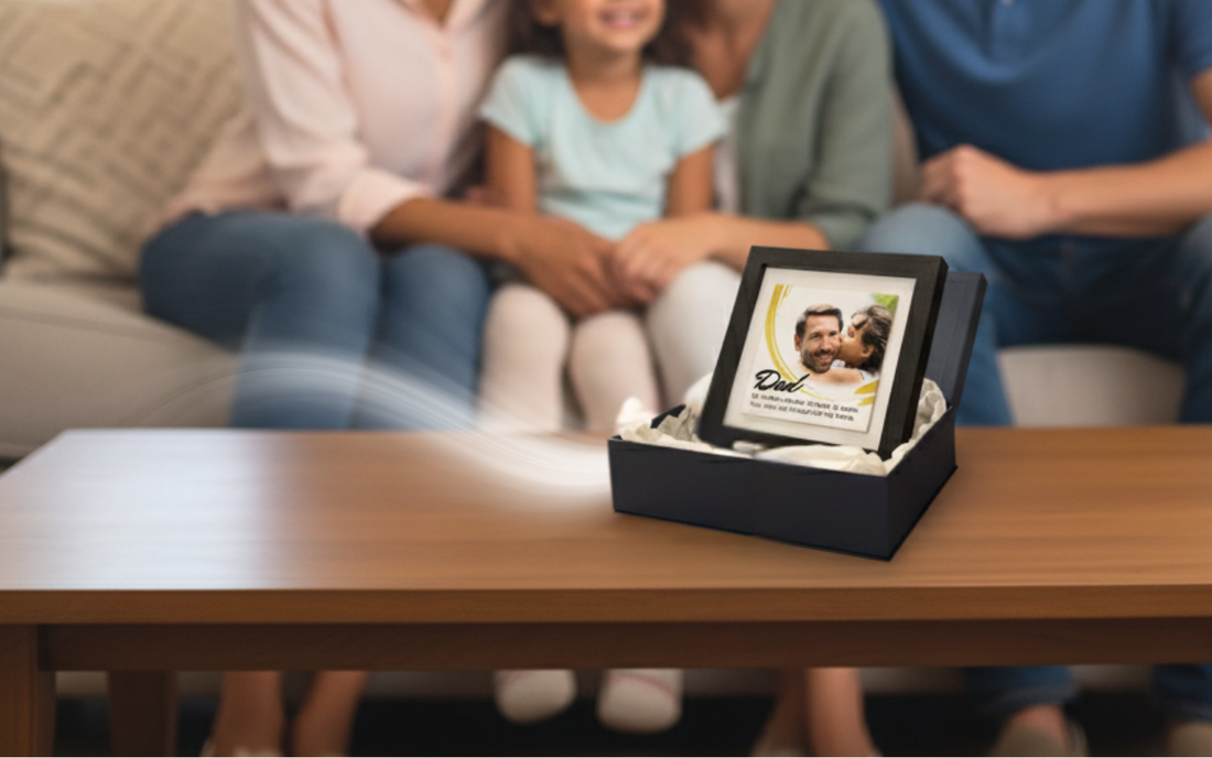 Wrapped-up Love for Dad: Why this Personalized Tile Frame is a Perfect Gift for Dads This Christmas