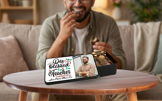 Saying “Thank you, Teacher” in the Sweetest Way: Why This Personalized Tin of Chocolates Makes a Perfect Christmas Gift for Teachers