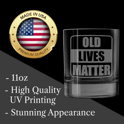 Old Lives Matter Laser Engraved Tumbler