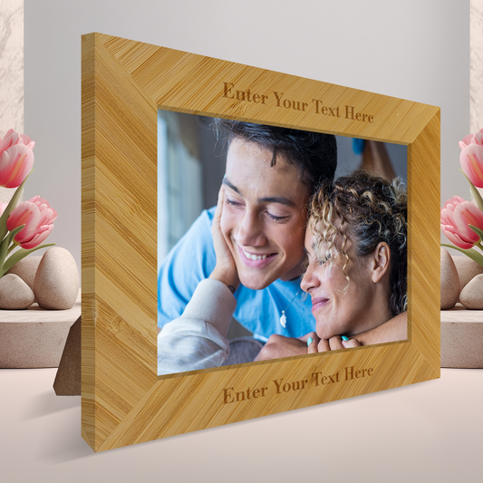 Personalized Landscape Bamboo Picture Frame 10 x 8