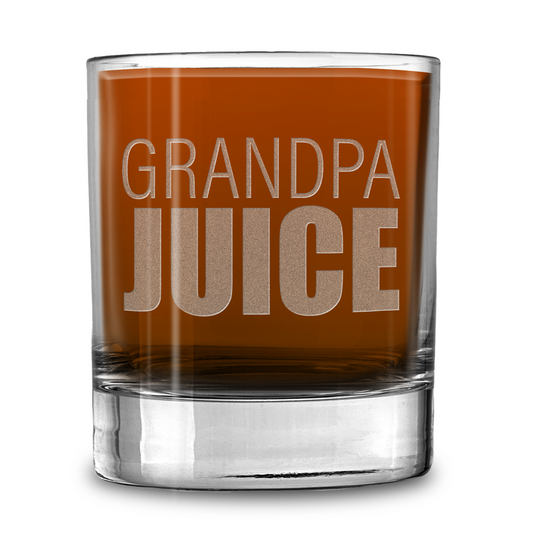 Grandpa Juice Laser Engraved Whiskey Tumbler