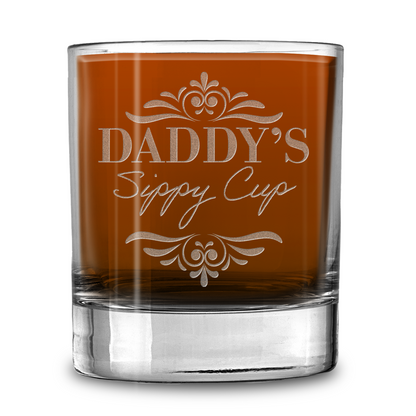 Daddy's Sippy Cup Laser Engraved Whiskey Tumbler