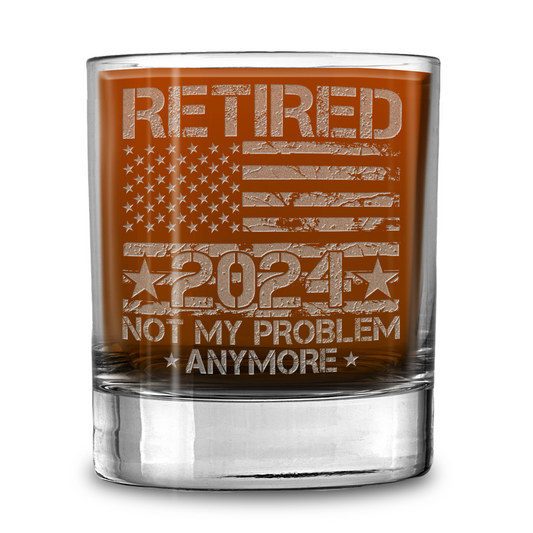 Retired 2024 Laser Engraved Whiskey Tumbler