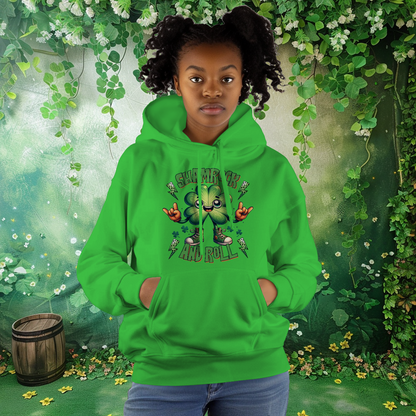 Shamrock and Roll St Patrick's Day Hoodie