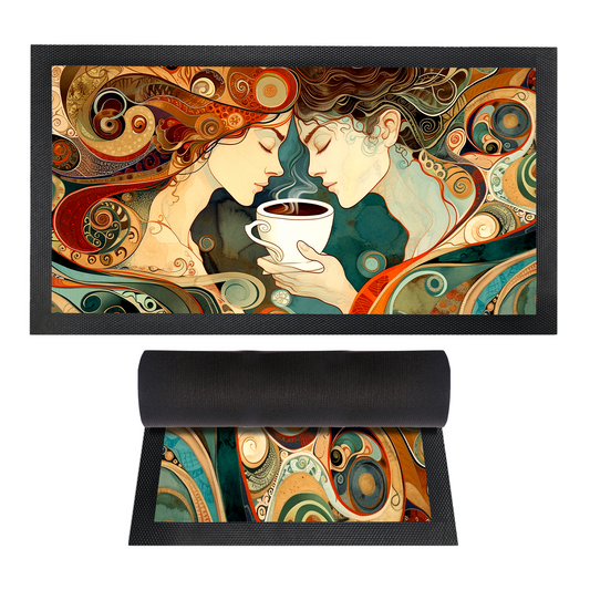 Art Nouveau Friends Coffee Mat