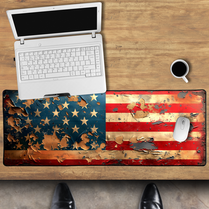 Distressed Star Spangled Banner Gaming Mat