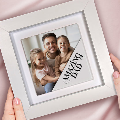 Gifts For Dad – Amazing Dad Photo Keepsake Framed Ceramic Tiles