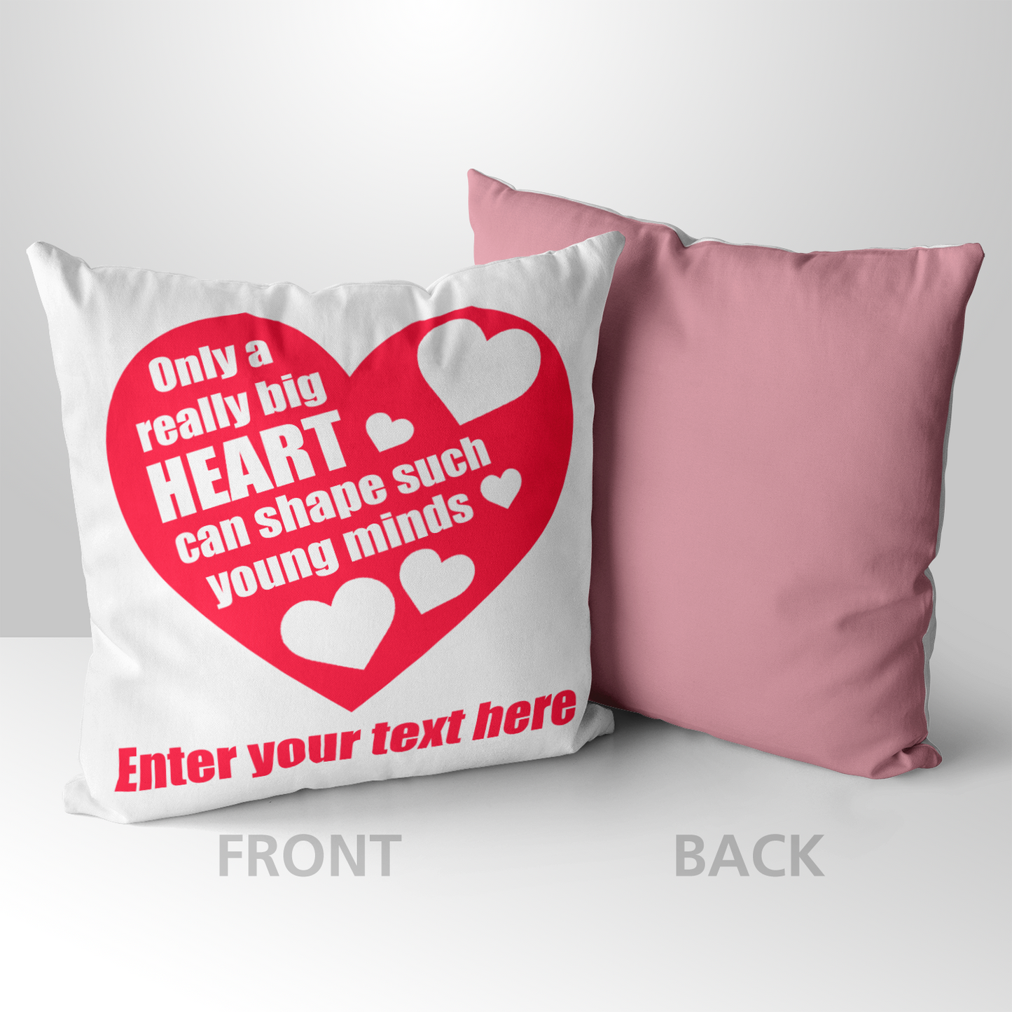 Only A Really Big Heart Personalized Teacher Pillow