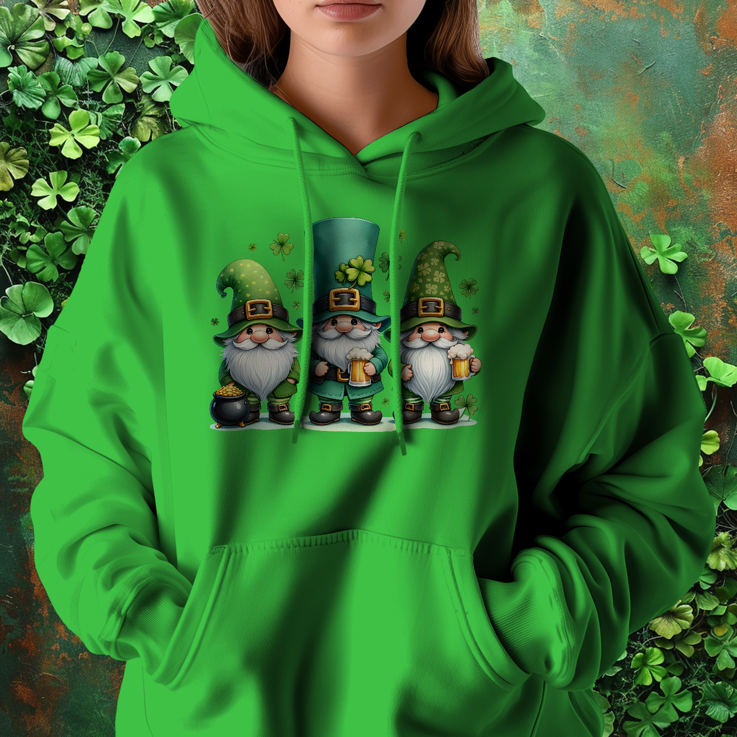 Beer Gnomes St Patrick's Day Hoodie