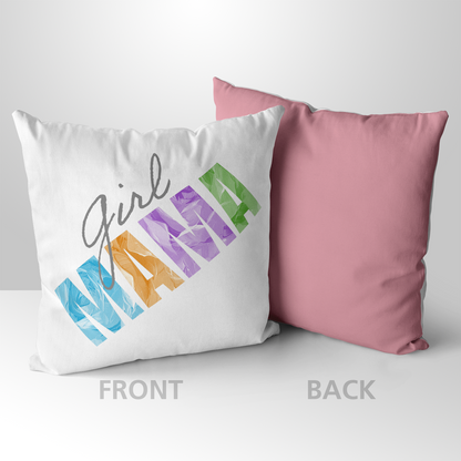 Girl Mama Mother's Day Pillow