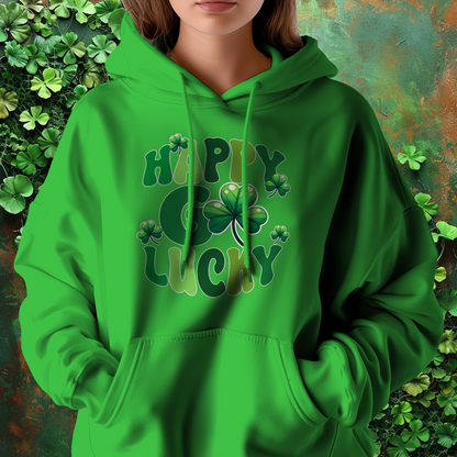 Happy Go Lucky St Patrick's Day Hoodie