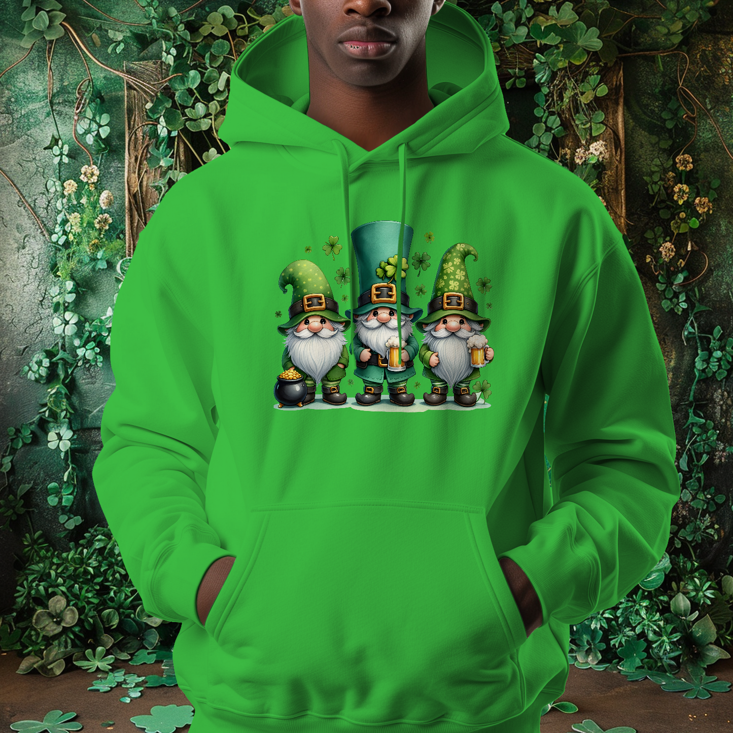 Beer Gnomes St Patrick's Day Hoodie