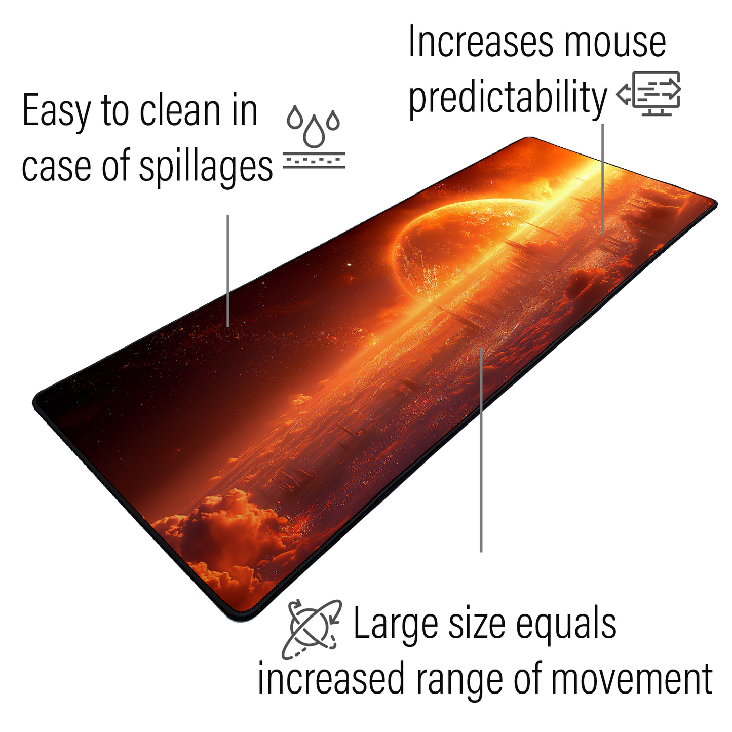 Solar Cityscape Gaming Mat