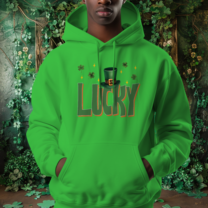 Lucky Hat St Patrick's Day Hoodie