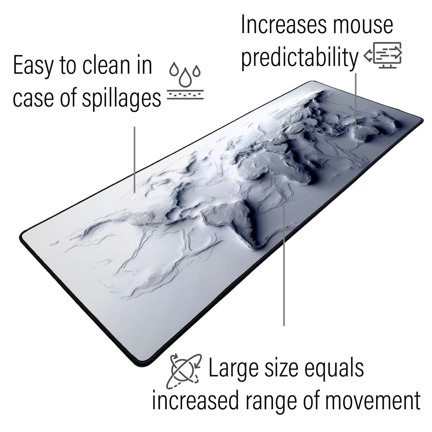 Frozen Earth Mat Gaming Mat