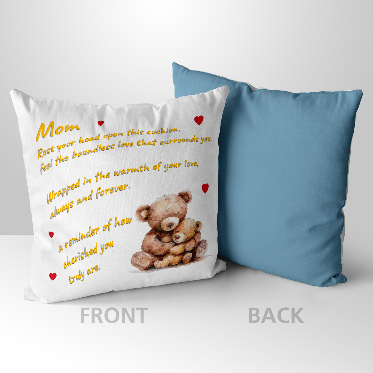 Rest Your Head Upon This Cushion Mother's Day Pillow