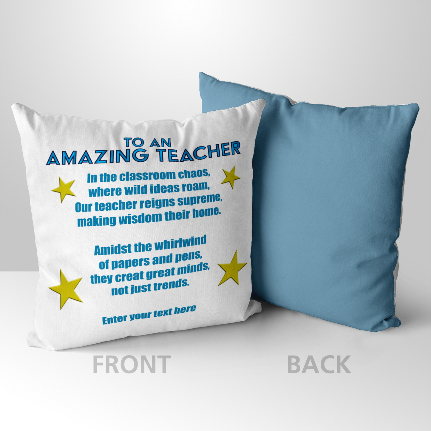 To An Amazing Teacher Personalized Pillow