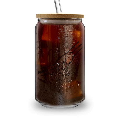 Gifts For Family - Personalized Family Hands Design Glass Tumbler