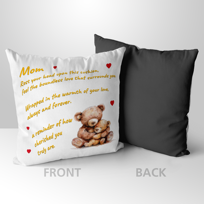 Rest Your Head Upon This Cushion Mother's Day Pillow