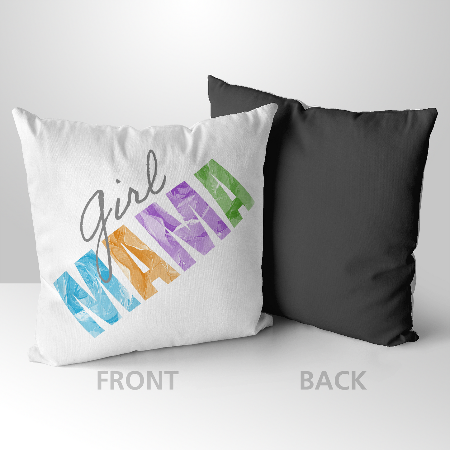 Girl Mama Mother's Day Pillow